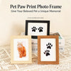 Wooden Baby Handprint & Pet Paw Print Keepsake Frame with Imprint Kit