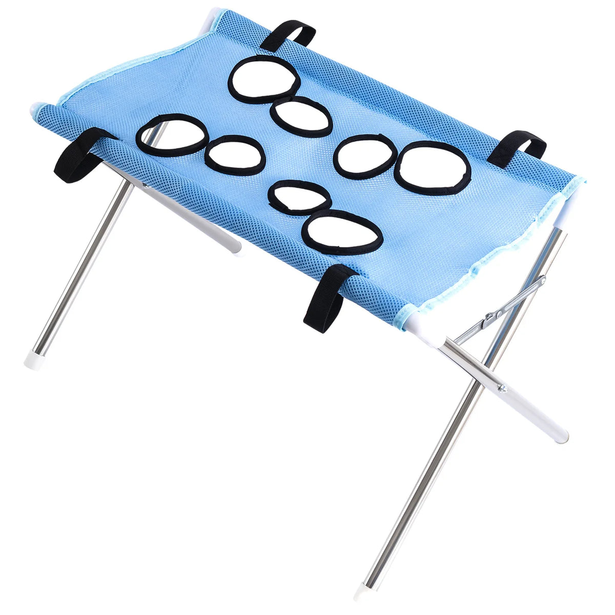Foldable Pet Grooming Hammock Stand for Cats and Small Dogs