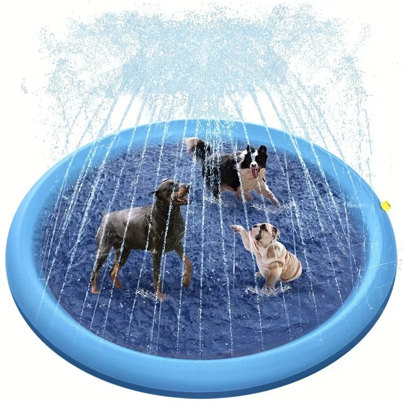 Inflatable Dog Cooling Spray Mat