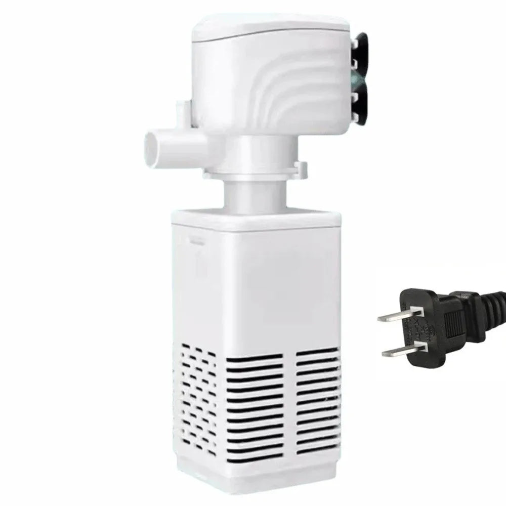 3-in-1 Aquarium Filter Pump with Adjustable Flow & Quiet Operation