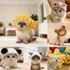 Adorable Bear Plush Pet Headwear for Cats and Small Dogs