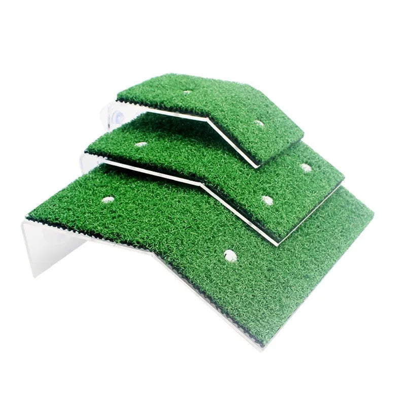 Turtle Basking Platform with Simulation Lawn Ramp