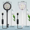LED Clip-On Aquarium Light with USB Power and 360° Flexible Neck