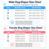 Soft Breathable Disposable Diapers for Dogs - 40 Pack