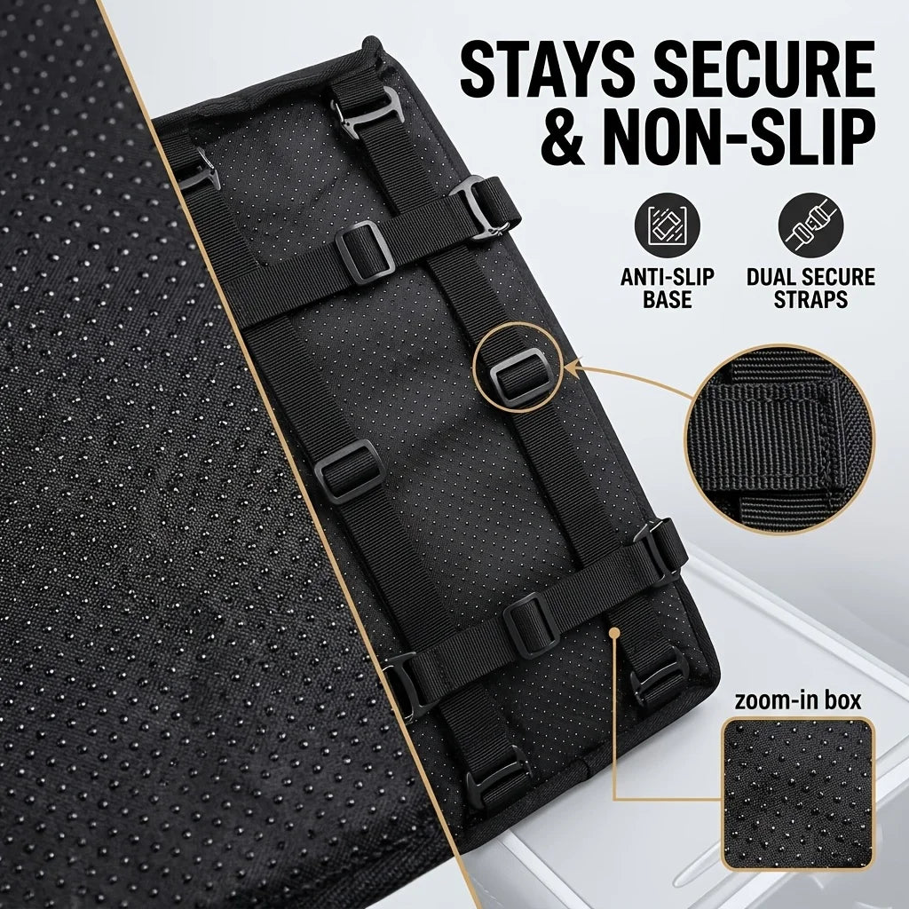Foldable Dog Car Seat Booster with Anti-Slip Base