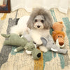 Bite-Resistant Plush Dog Toy Lion Wolf Elephant Squeaky