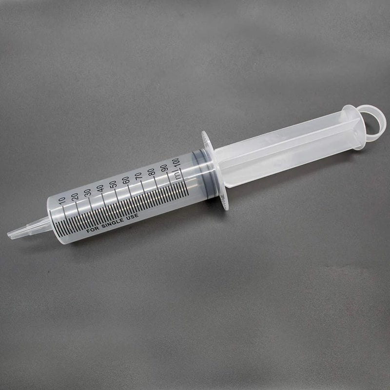 100 ml Reusable Plastic Liquid Measuring Syringe for Feeding