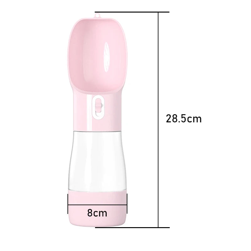 Portable 2-in-1 Dog Water Bottle and Food Dispenser