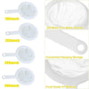 4-Pack Nylon Mesh Strainer Set with Fine Filtering Spoon