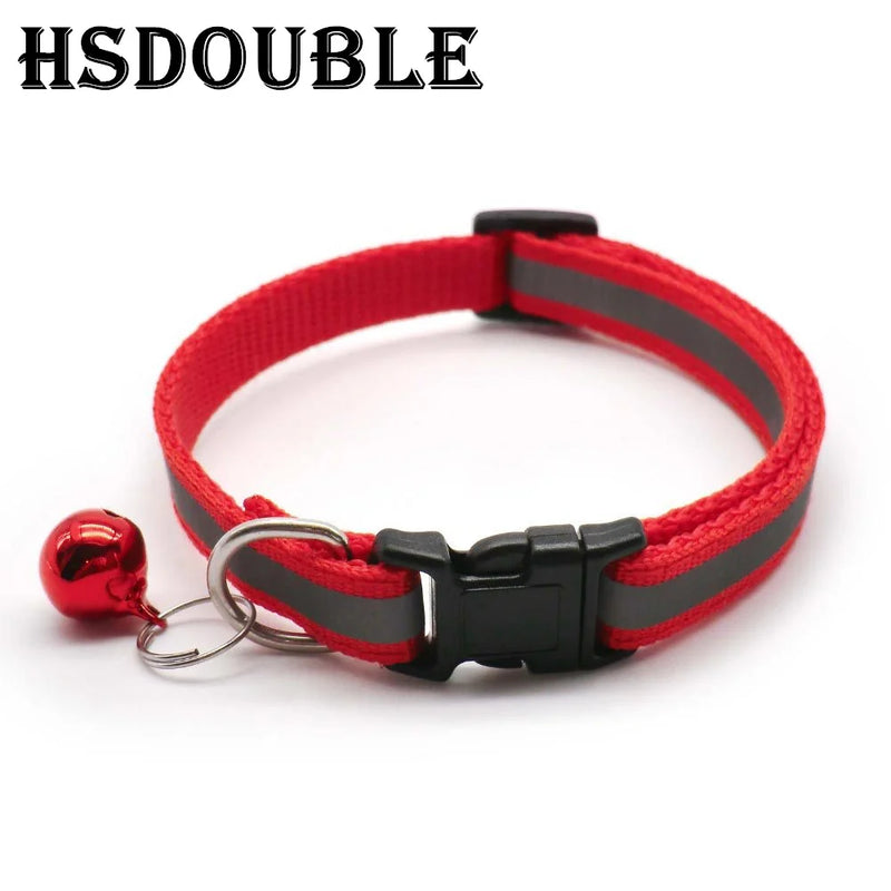 Reflektierende Sicherheits-Halsbänder für Katzen und kleine Hunde (2er-Pack)