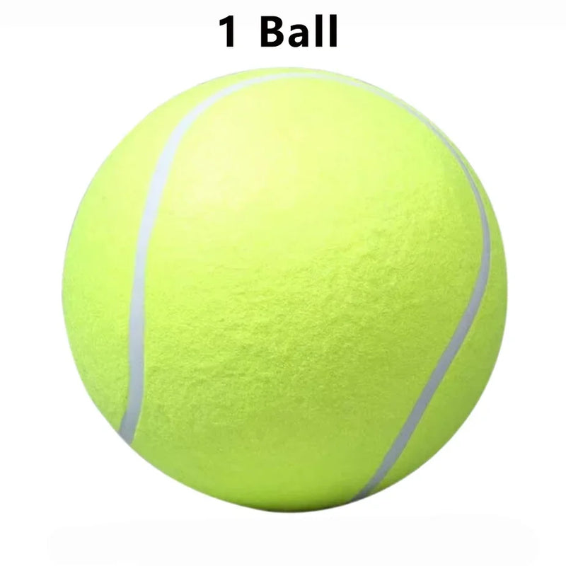 Giant 24cm Inflatable Tennis Ball Dog Toy with Pump