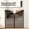 Breathable Metal Mesh Pet Barrier Gate with Zipper Door