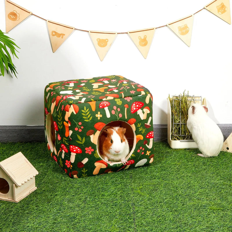 Lit-Tanière Doux et Lavable pour Petits Animaux