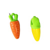 Carrot & Corn Design Dog Chew Toy with Squeaker
