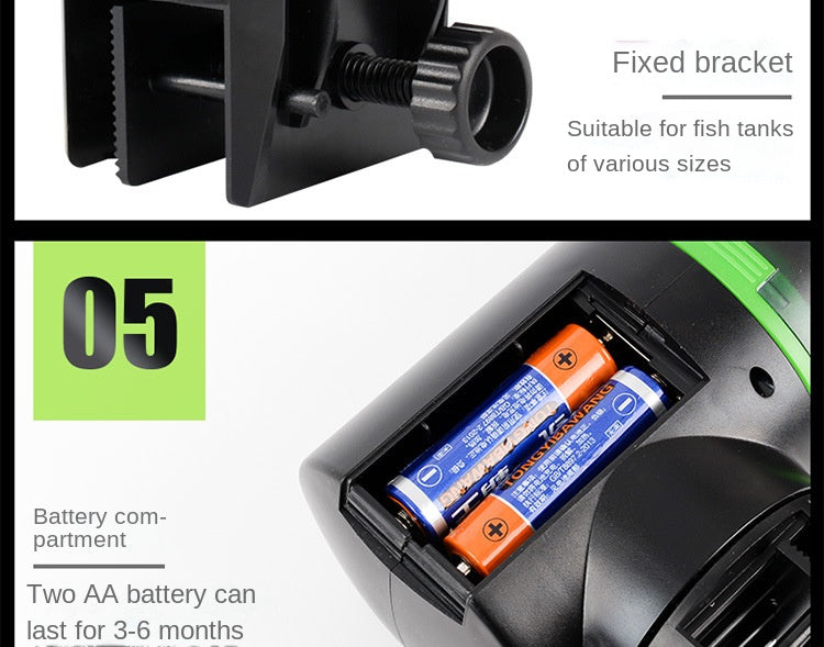 Automatic Fish Tank Feeder with Timed Dispense