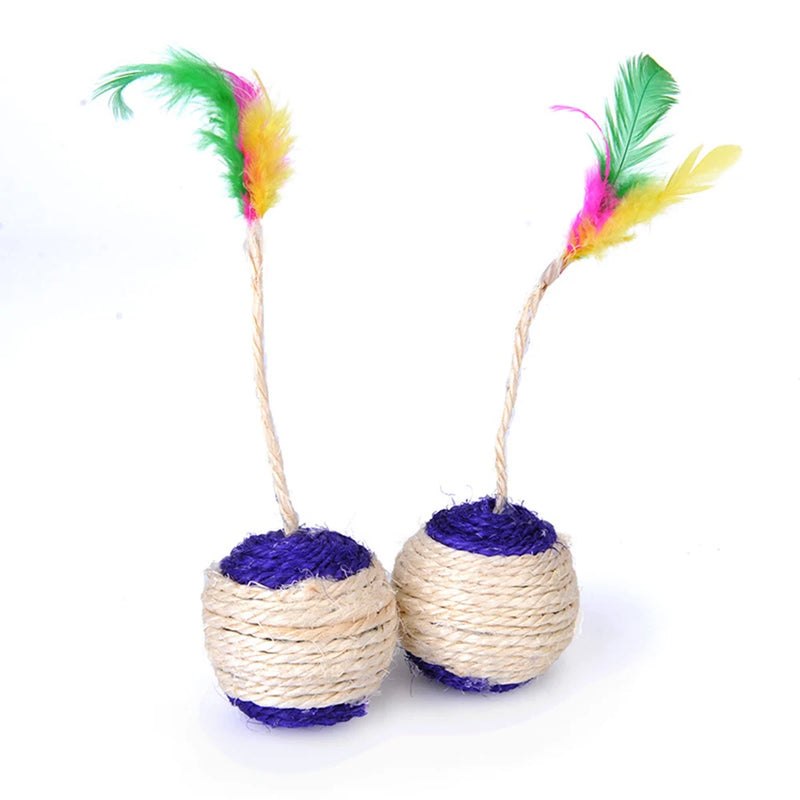 Jouet Interactif Plumes & Sisal pour Chat