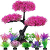 Lifelike Artificial Aquarium Plants – Set of 10