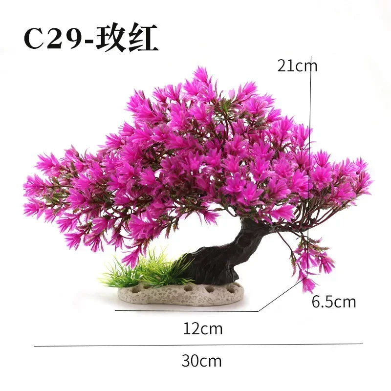 Aquarium Decor: Simulation Plants and Landscaping Ornaments