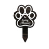 Wooden Pet Memorial Garden Stake with Paw Print