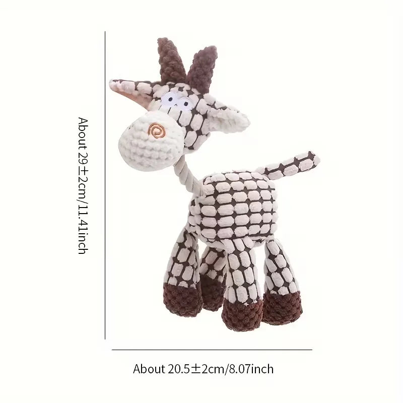 Plush Squeaky Dog Toy Set — 3-Pack for Small & Medium Breeds