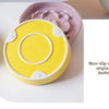 Ceramic Elevated Cat Bowl with Slow Feeder Design