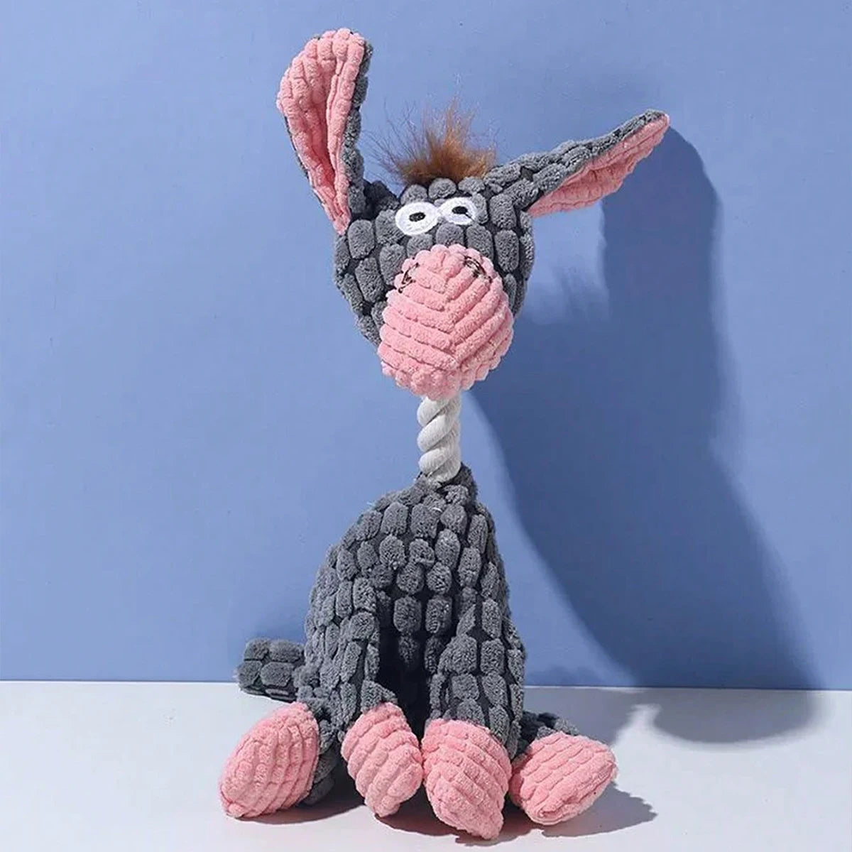 Squeaky Donkey Plush Toy for Dogs