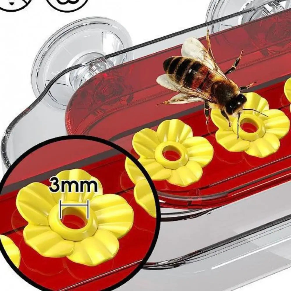 Refillable Hummingbird Feeder with Window Suction Cups