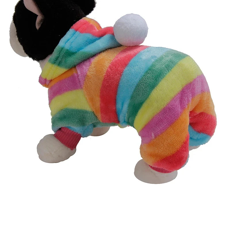 Soft Flannel Dog Coat for Cold Weather