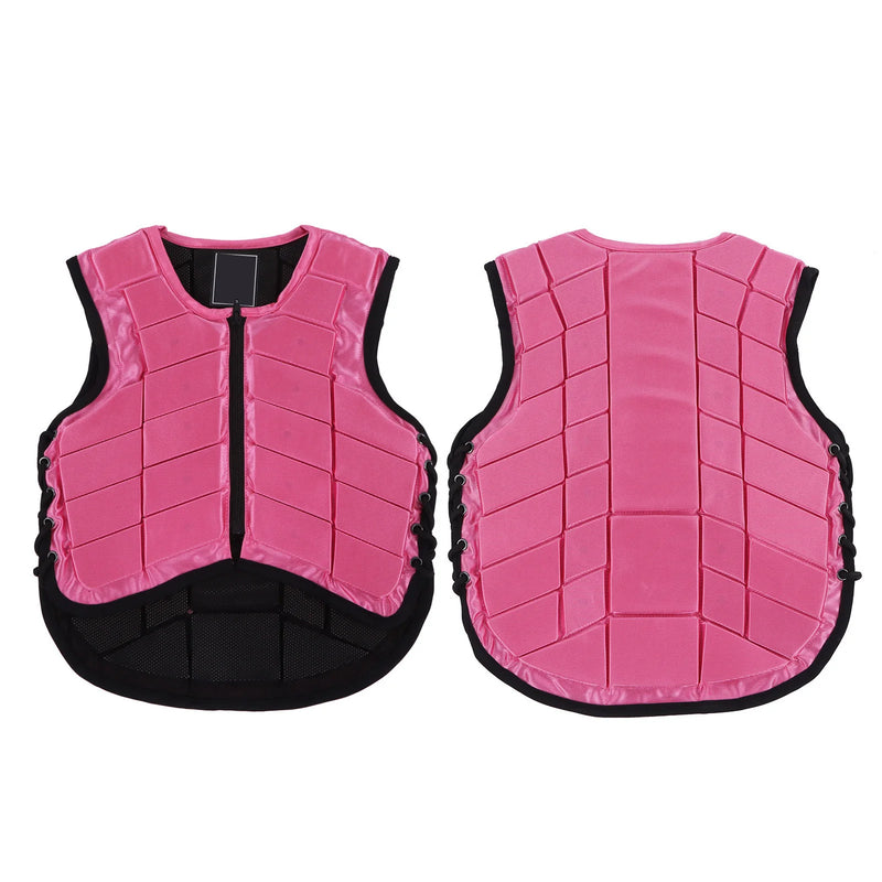 Chaleco de Seguridad Ecuestre para Niños - Rosa