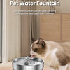 Fontaine à eau en acier inoxydable pour animaux