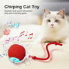Interactive Chirping Cat Toy Ball with Motion Activation