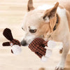 Plush Squeaky Donkey Dog Toy for Teething and Interactive Play