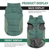Reflective Waterproof Dog Coat with Fleece Lining and Leash Hole