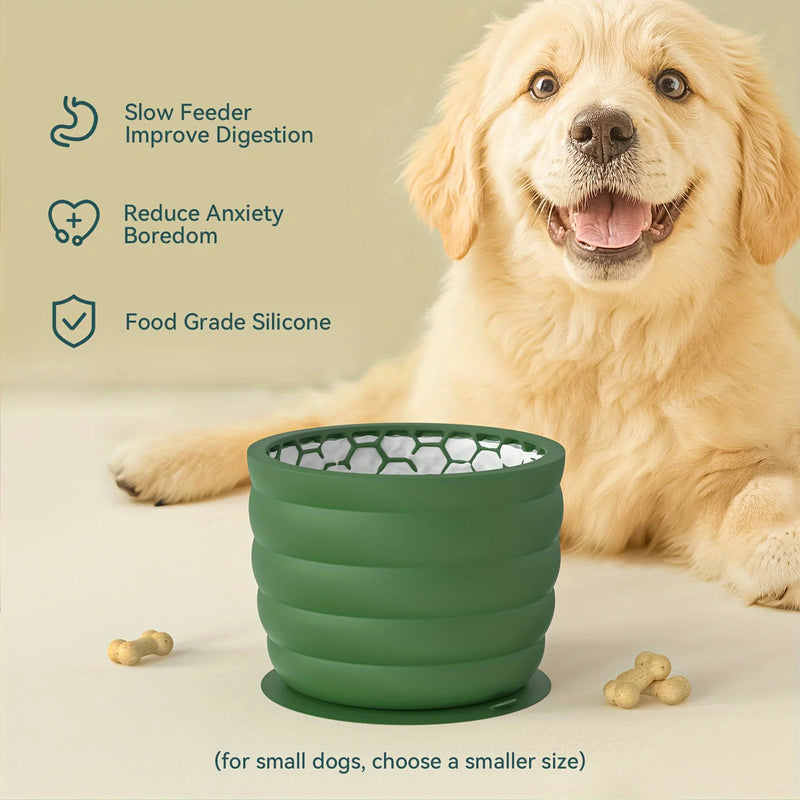 Bol anti-avalage en silicone pour chien
