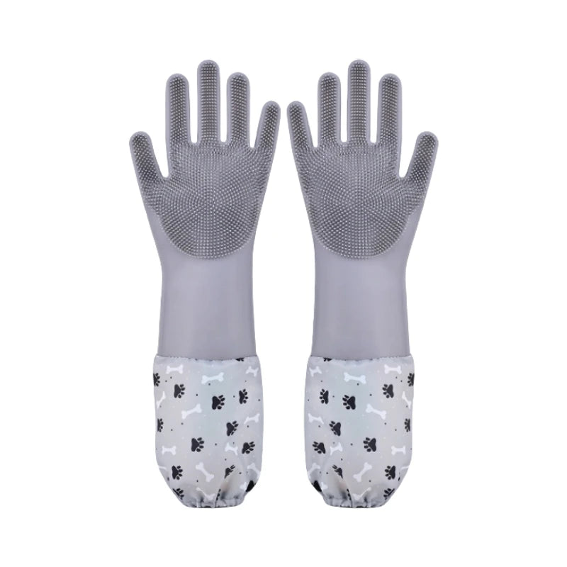 Silicone Pet Grooming Gloves for Dogs and Cats