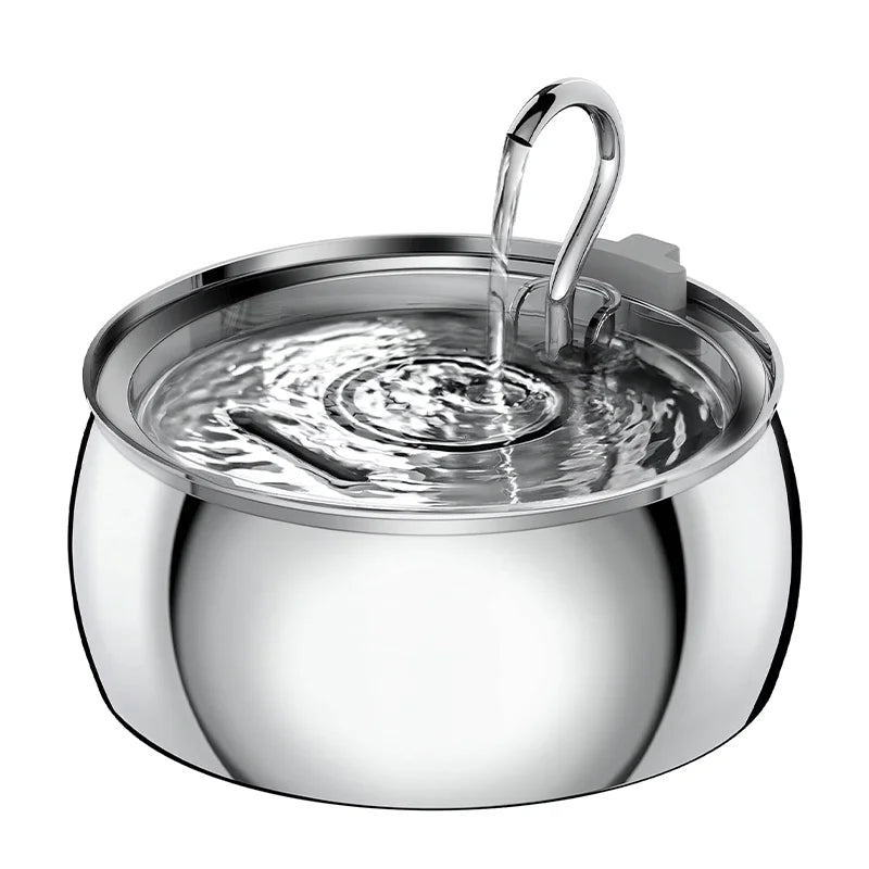 4L Stainless Steel Pet Water Fountain