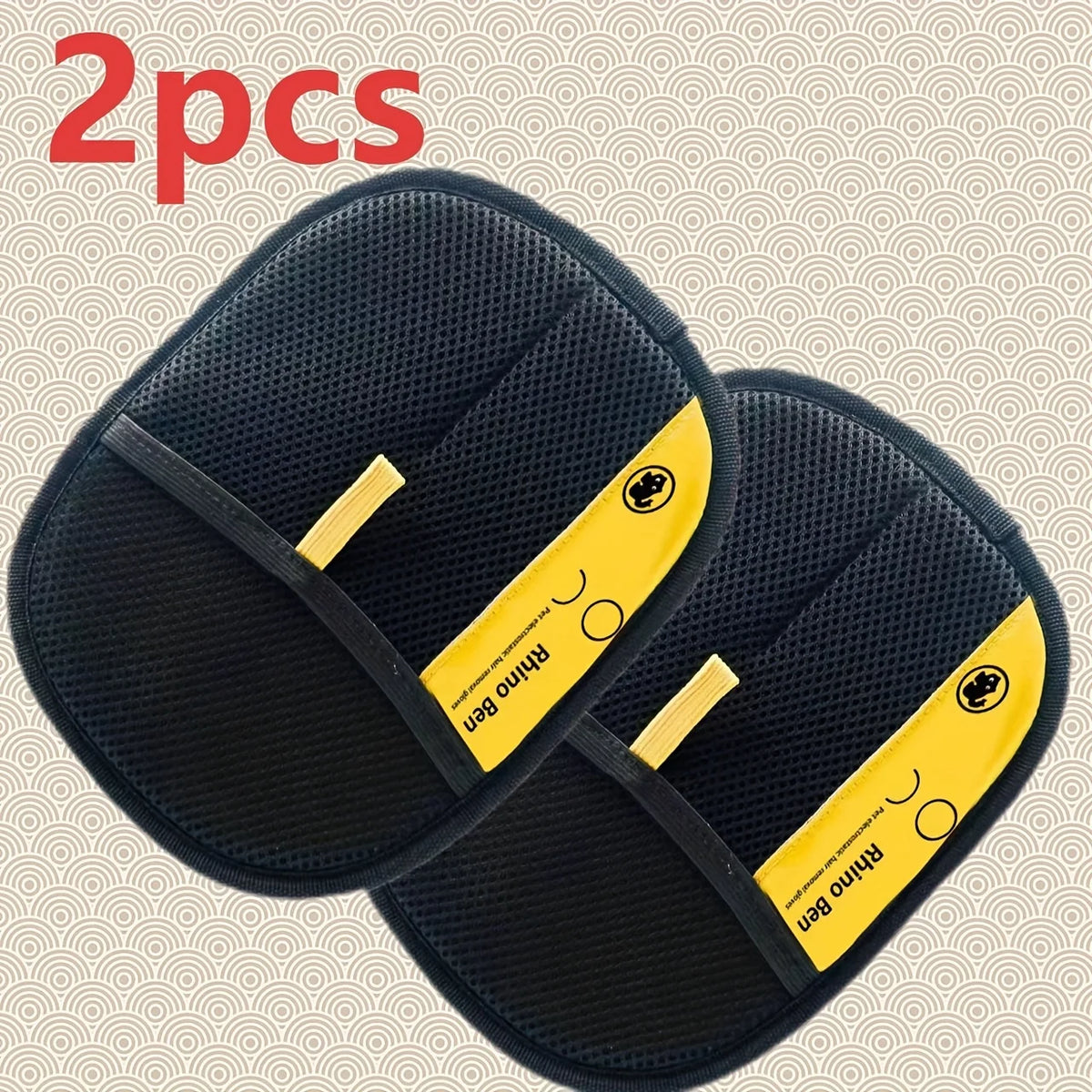 Double-Sided Pet Grooming Gloves for Effective Hair Removal