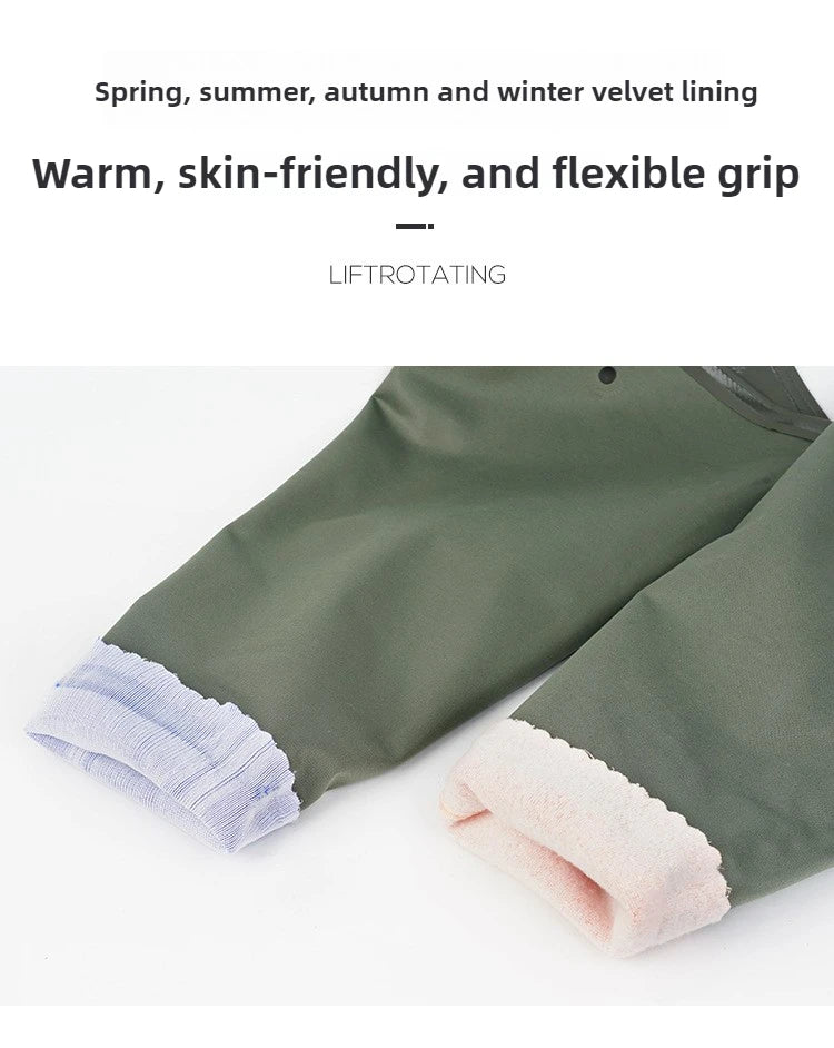 Extended Waterproof Rubber Gloves for Dishwashing, Car Washing & Labor Tasks