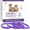Caja de collares Calm para mascotas con collares morados e ingredientes naturales