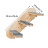 Wall-Mounted Cat Climbing Shelves with Hammock and Scratching Post