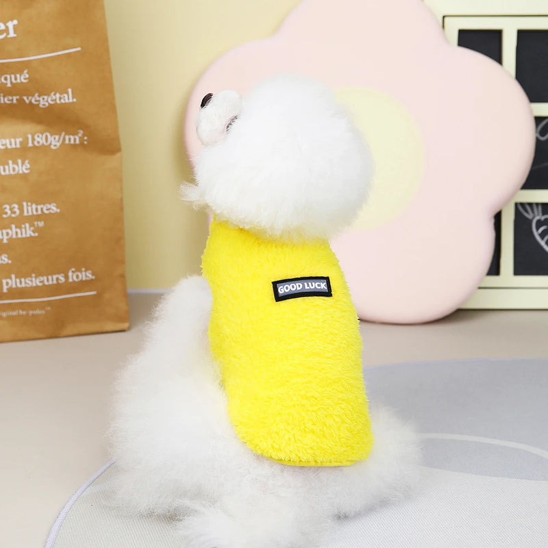 Chaleco de Felpa Coral para Mascotas