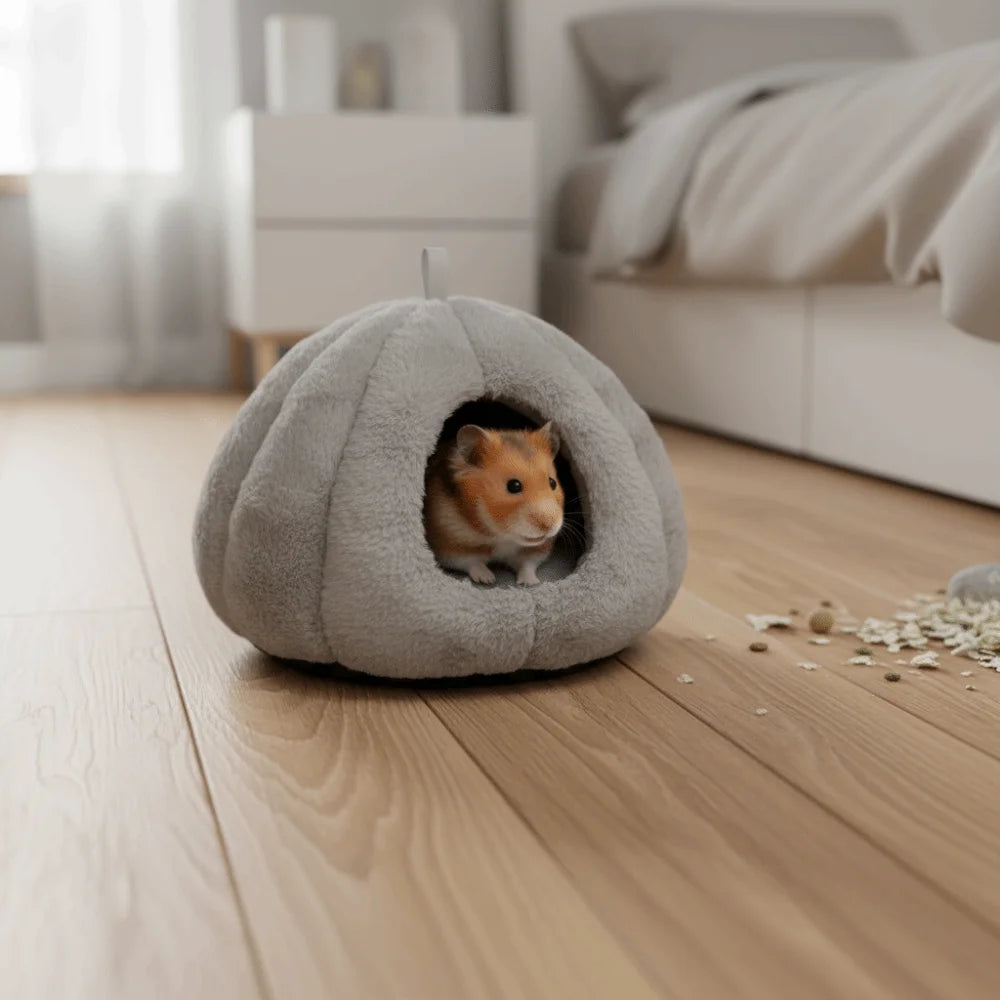 Cozy Plush Hanging Nest Bed for Small Pets