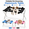 Foldable Pet Grooming Hammock Stand for Cats and Small Dogs