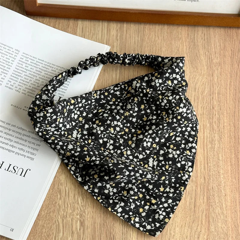Boho Floral Print Cotton Triangle Hair Bandanas