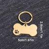 Personalized Bone-Shaped Dog Tag with Custom Engraving