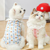 Lace Collar Dog Vest with D-Ring Summer Pet Shirt