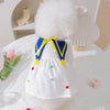 Princess Mesh Dog Dress with Bow Lace Trim