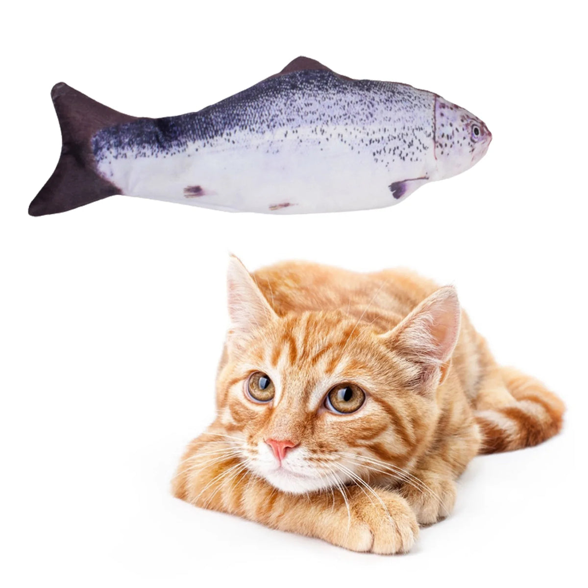 Interactive Floppy Fish Cat Toy with Motion Sensor