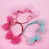 Adjustable Pearl Dog Bows with Elastic Bands for Stylish Pets