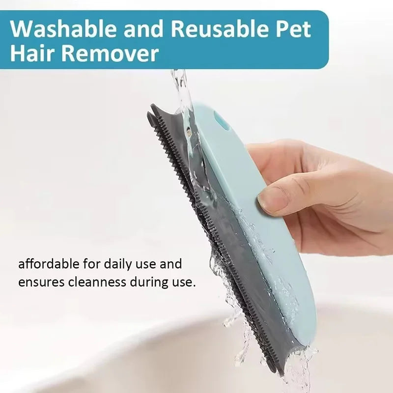 Reusable Pet Hair Remover Brush for Furniture, Clothing & Car Interiors